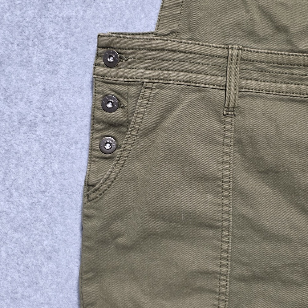 prAna Women's Green Canvas Overall Romper Shortalls - S - Picture 4 of 12